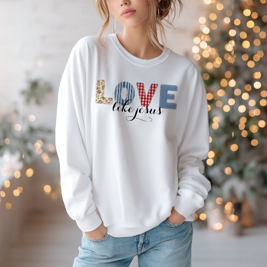 Christelijke liefde als Jezus Sweatshirt