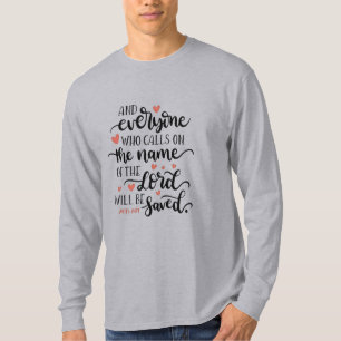 Christelijke Liefde Hart Bijbeltekst Geloof Geïnsp T-shirt