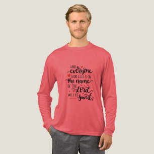 Christelijke Liefde Hart Bijbeltekst Geloof Geïnsp Tri-Blend Shirt