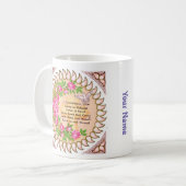 Christelijke liefde is geduldige bruiloft mok (Voorkant links)