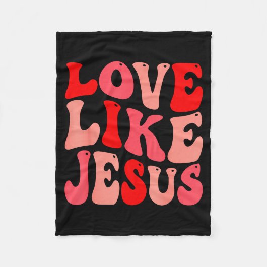 Christelijke liefde zoals Jezus Valentijn Fleece Deken (Voorkant)