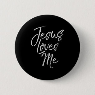 Christelijke liefdescitat cadeau voor nieuwe gelov ronde button 5,7 cm