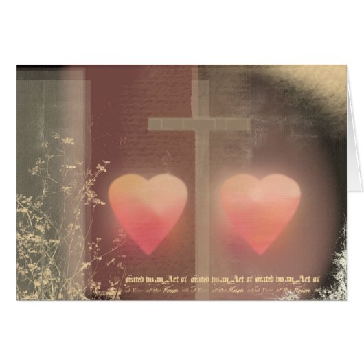 Christelijke liefdestrouwkaart (Voorkant Horizontaal)