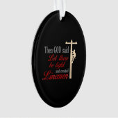 Christelijke Lineman Best Price Electricia Line Wi Ornament (voorkant)