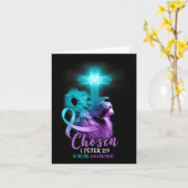 Christelijke lion Cross Religieuze Bijbel Verse Ze Kaart (Gele Bloem)