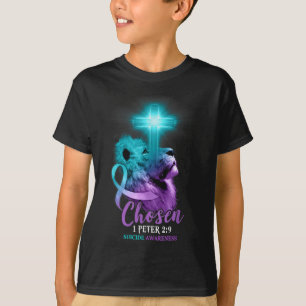 Christelijke lion Cross Religieuze Bijbel Verse Ze T-shirt