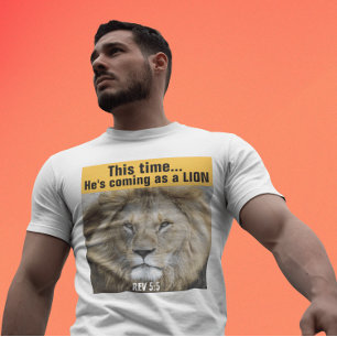 CHRISTELIJKE LION VAN JUDAH JESUS MESSIANIC T-SHIR T-SHIRT