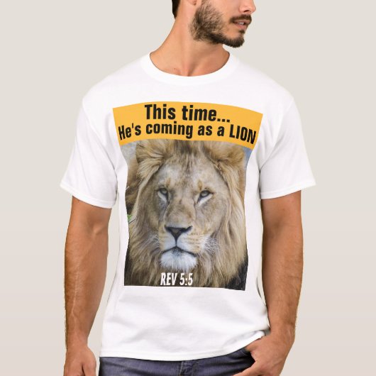 CHRISTELIJKE LION VAN JUDAH JESUS MESSIANIC T-SHIR T-SHIRT (Voorkant)