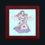 Christelijke lippenbloemengel cadeaudoosje<br><div class="desc">Lily Angel Gift Box, Lily Angel kleding, Angel t-shirts, Angel geschenken van ArtMuvz Illustratie. Charmante Christelijke Angel verjaardags- en kerstcadeaus, canvas tas, mok, pet. Engelengeschenken zijn een doordachte en betekenisvolle manier om iemand die je geeft een show te geven. Of je nu op zoek bent naar een cadeau voor een...</div>