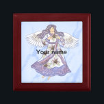 Christelijke lippenbloemengel cadeaudoosje<br><div class="desc">Lily Angel aangepaste naam Gift Box, Lily Angel kleding, Angel t-shirts, Angel geschenken door ArtMuvz Illustration. personaliseer bijpassende Christelijke Angel verjaardags- en kerstgeschenken, canvas tas, mok, pet. Engelengeschenken zijn een doordachte en betekenisvolle manier om iemand die je geeft een show te geven. Of je nu op zoek bent naar een...</div>