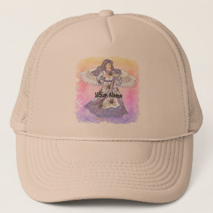 Christelijke lippenbloemengel trucker pet