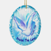 Christelijke Lof De Lord Dove aangepaste naam Keramisch Ornament (Rechts)