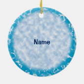 Christelijke Lof De Lord Dove aangepaste naam Keramisch Ornament (Achterkant)