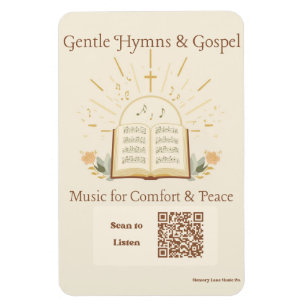 Christelijke lofzangen Gospel-afspeellijst QR-code Magneet