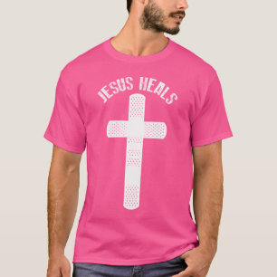 Christelijke loper hardlopen hard bidden harder re t-shirt