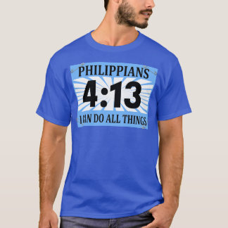 Christelijke loper Running Bib Philippians 413 Ik T-shirt