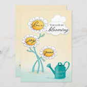 Christelijke Love Joy Peace Blooming Daisies Bedankkaart (Voorkant / Achterkant)