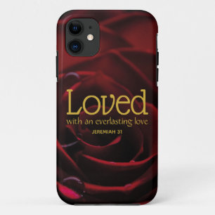 Christelijke LOVED Red Rose Floral Case-Mate iPhone Case