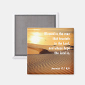 Christelijke Magnet Jeremiah 17:7 (Voorkant / Achterkant)