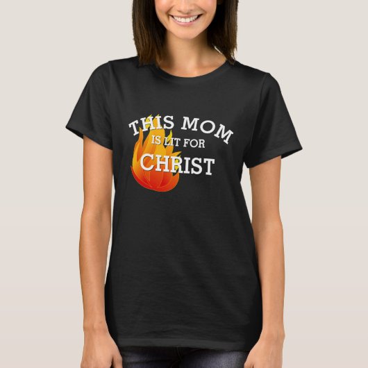 Christelijke MAM LIT VOOR CHRISTUS Pinksteren T-shirt (Voorkant)