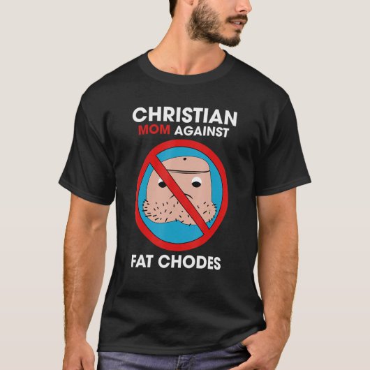 Christelijke mam tegen vetkozen t-shirt (Voorkant)