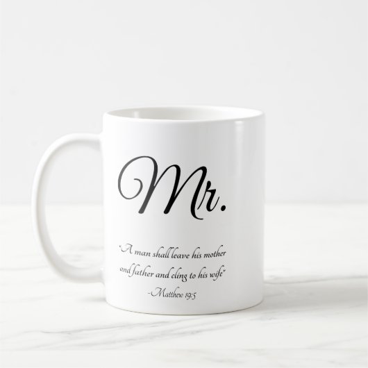 Christelijke man koffiemok (Links)