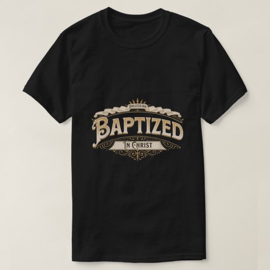 Christelijke Mannen BAPTIZEDINCHRIST T-shirt (Design voorkant)