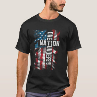 Christelijke mannen Bijbelvers Geloof Patriottisch T-shirt