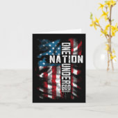 Christelijke mannen één nationale onder God 4 juli Kaart (Gele Bloem)