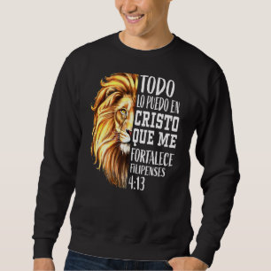 Christelijke Mannen Spaans lion Judah Grafisch op  Trui