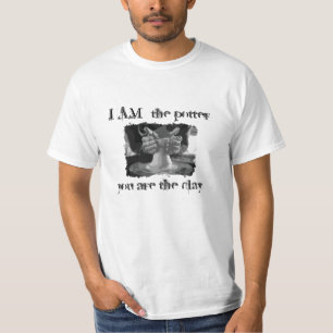 Christelijke mannen T-shirt, ik ben het pottenaard T-shirt