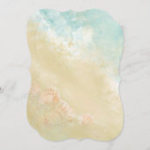 Christelijke Manuscript Beach Seashell Destination Kaart (Voorkant / Achterkant)