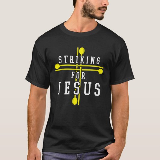 Christelijke Marimba aanbidding percussie front en T-shirt (Voorkant)