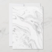 Christelijke marmer Elegant Script Wedding Invitat Kaart (Achterkant)