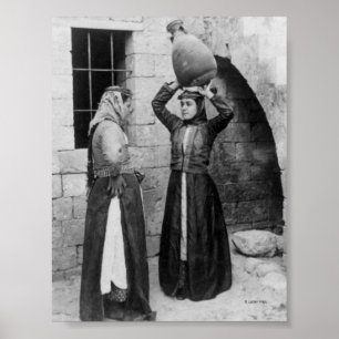 Christelijke meisjes in Nazareth Poster
