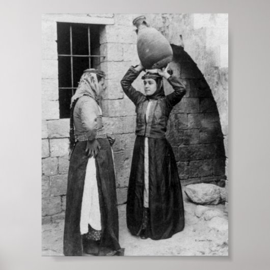 Christelijke meisjes in Nazareth Poster (Voorkant)