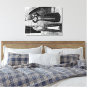 Christelijke meisjes met waterjuk in Nazareth Canvas Afdruk (Insitu (Slaapkamer))