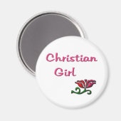 Christelijke meisjescadeaus magneet (Voorkant / Achterkant)