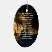 Christelijke Memorial Foto Forest Trail wandelpaar Keramisch Ornament (Rechts)