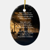 Christelijke Memorial Foto Forest Trail wandelpaar Keramisch Ornament (Voorkant)