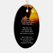 Christelijke Memorial Foto Gebedspaard Western Keramisch Ornament (Rechts)