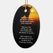 Christelijke Memorial Foto Gebedspaard Western Keramisch Ornament (Links)