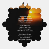 Christelijke Memorial Foto Gebedspaard Western Ornament Kaart (Voorkant)