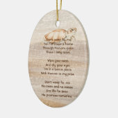 Christelijke Memorial Foto Sandy Beach Zee Turtle Keramisch Ornament (Links)
