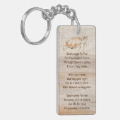 Christelijke Memorial Foto Sandy Beach Zee Turtle Sleutelhanger (Voorkant Links)