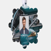 Christelijke Memorial Keepsake Antiek Auto's Ornament Kaart (Links)