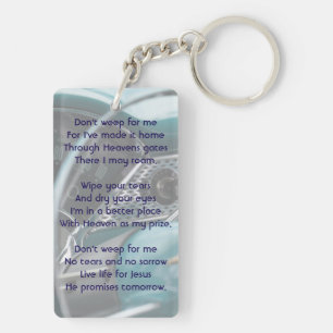 Christelijke Memorial Keepsake Antiek Auto's Sleutelhanger