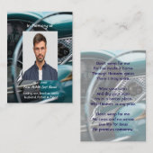 Christelijke Memorial Keepsake Antiek Auto's Visitekaartje (Voorkant / Achterkant)