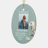 Christelijke Memorial Keepsake Barn Owl Bird Keramisch Ornament (Links)