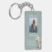 Christelijke Memorial Keepsake Barn Owl Bird Sleutelhanger (Voorkant Links)